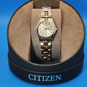 2017 Citizen Day/Date Japanese Movt 24mm Women's Quartz Watch Full Set NOS New